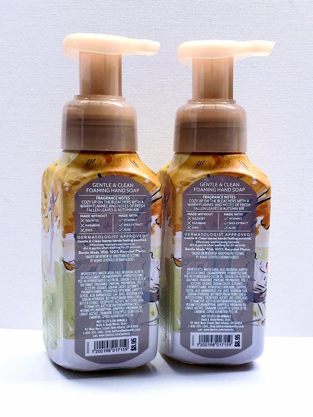Bath & Body Works FOOTBALL SEASON Gentle & Clean Foaming Hand Soap (2 Pcs)